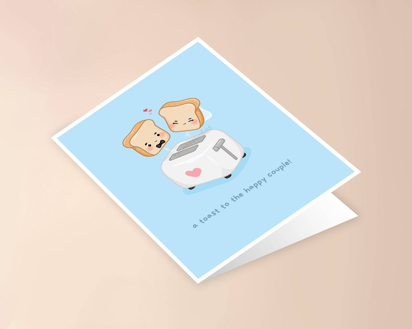 A Toast to the Happy Couple Wedding Card