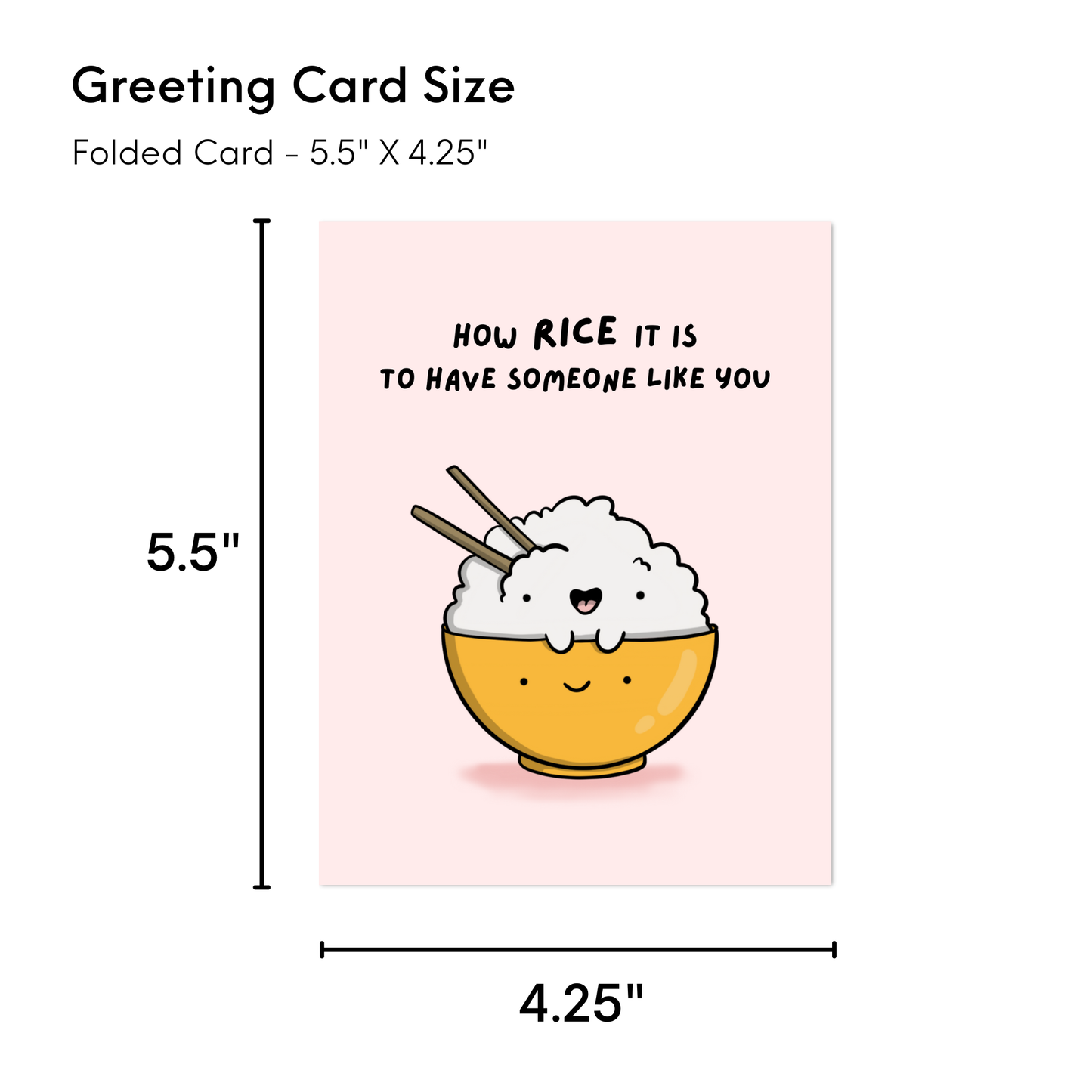 Cute Sarcastic Anniversary Birthday Card (How Rice It Is)