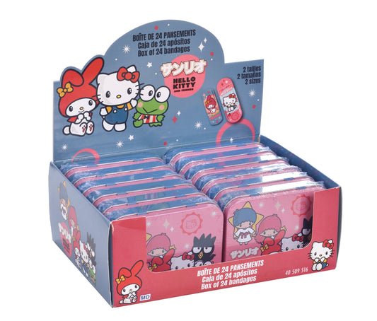 Hello Kitty & Friends metal box with 24 bandages