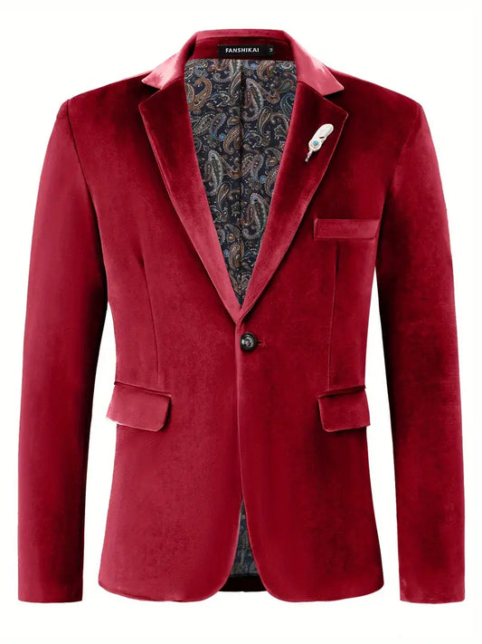 Retro Elegant One Button Blazer
