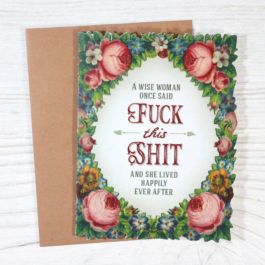 Wise Woman Funny Retirement/Breakup Card