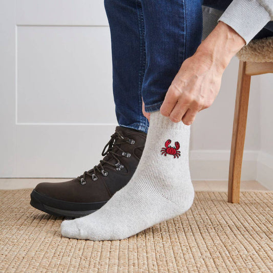 Crab Coastal Wool Socks