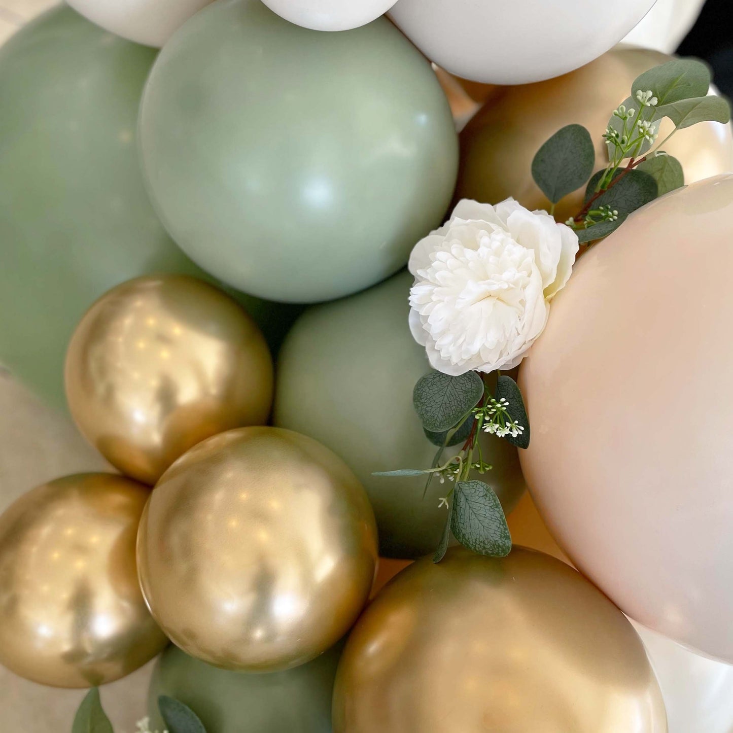 Premium Boho Safari Sage Balloon Arch Kit - Balloon Garland