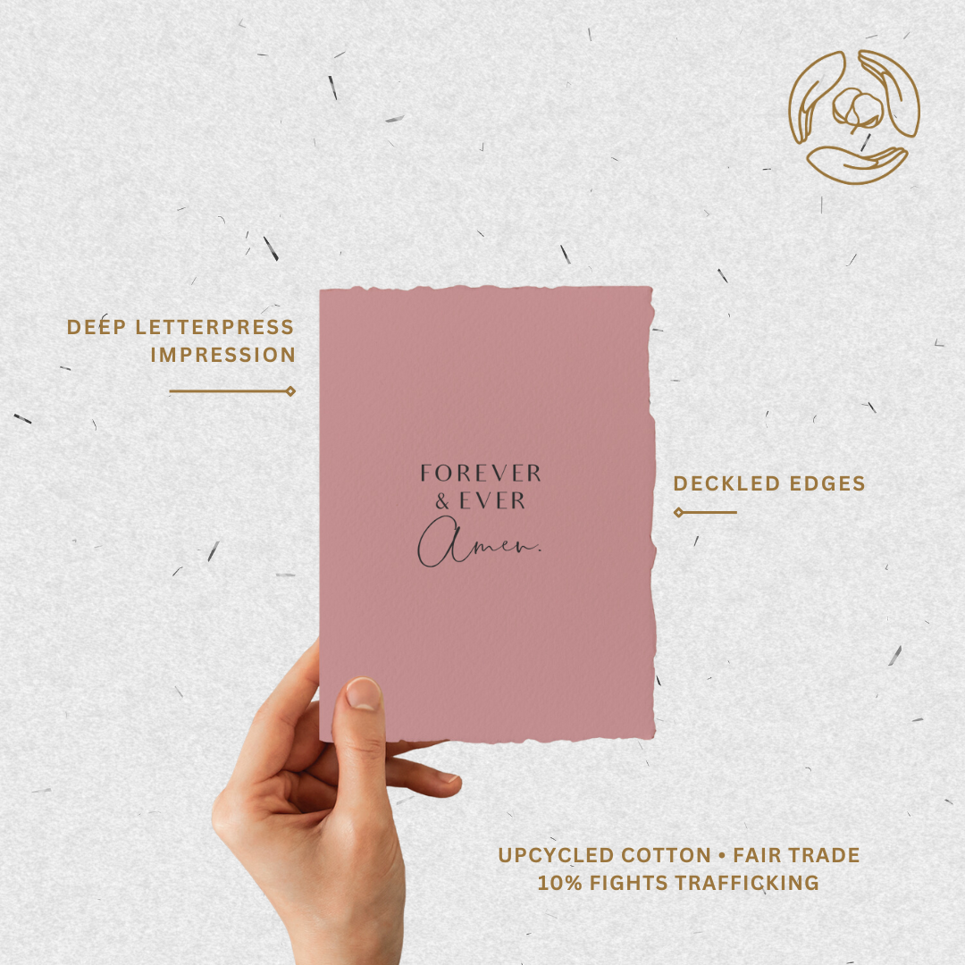 Forever + Ever. Amen | Religious Wedding Greeting Card