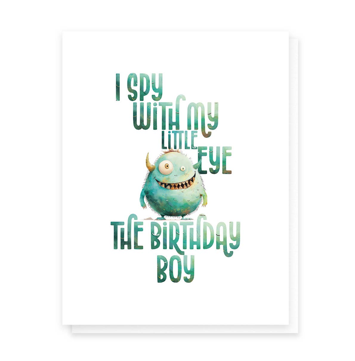 I Spy Birthday Boy, Cute Birthday Greeting Card