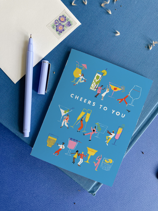 Cocktail Congrats - Whimsical Congratulations Card