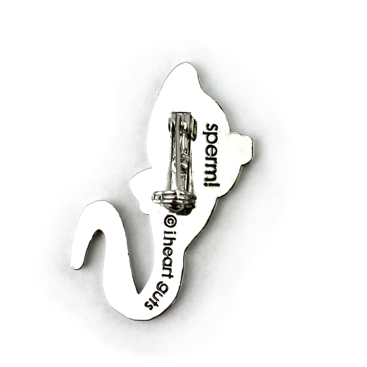 Sperm Sparkly Enamel Lapel Pin
