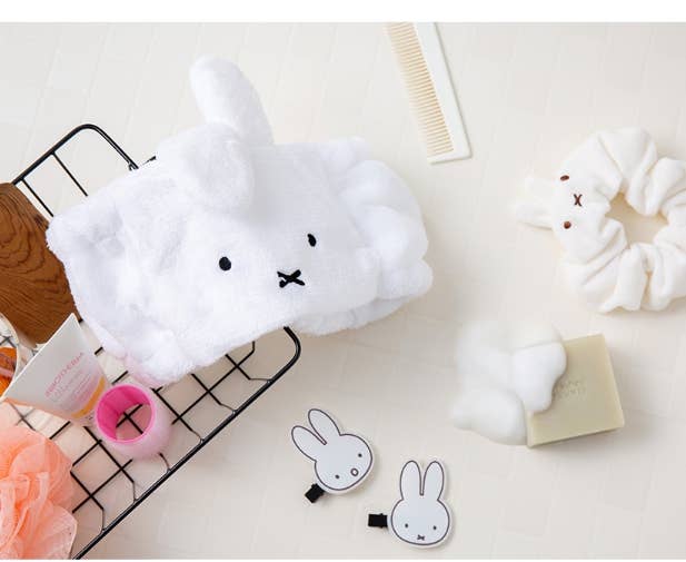Miffy Face Velboa Soft Wash Headband- Wide Style