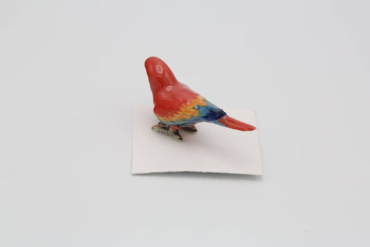Scarlet Macaw Porcelain Miniature