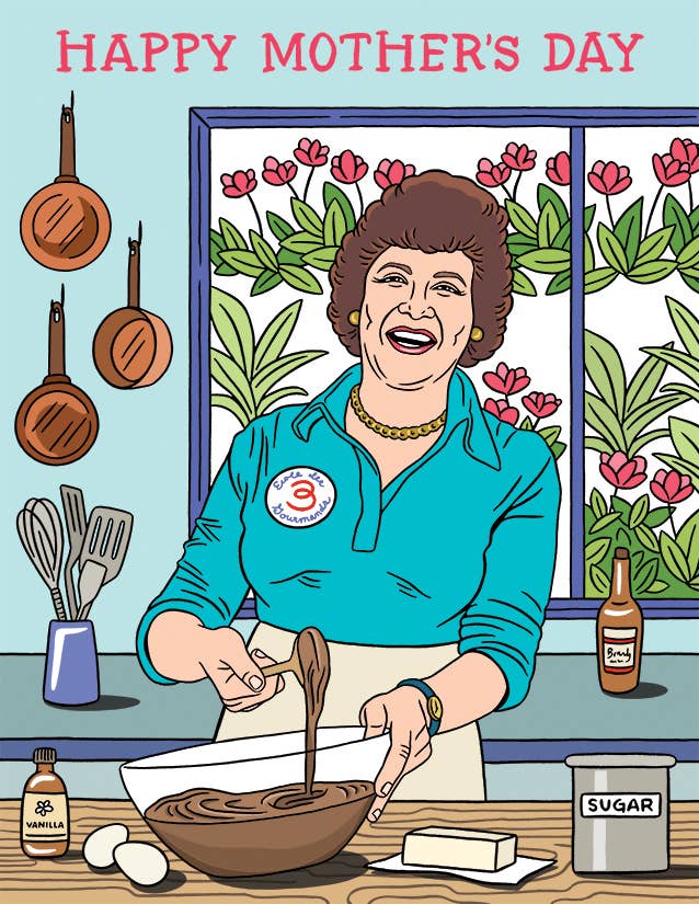 Julia Child Mother's Day Card