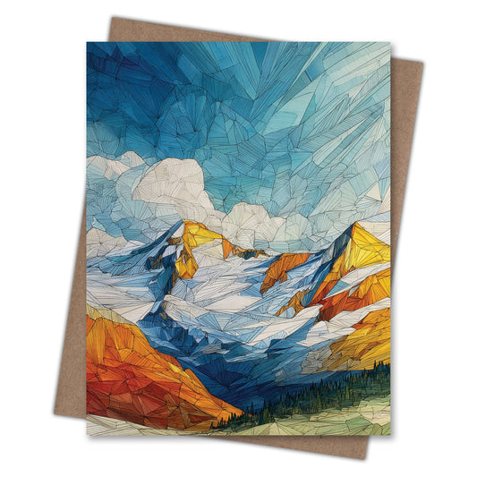 Saddle Mountain - Recycled Blank Notecard for Outdoor Fans