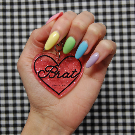 Brat keychain