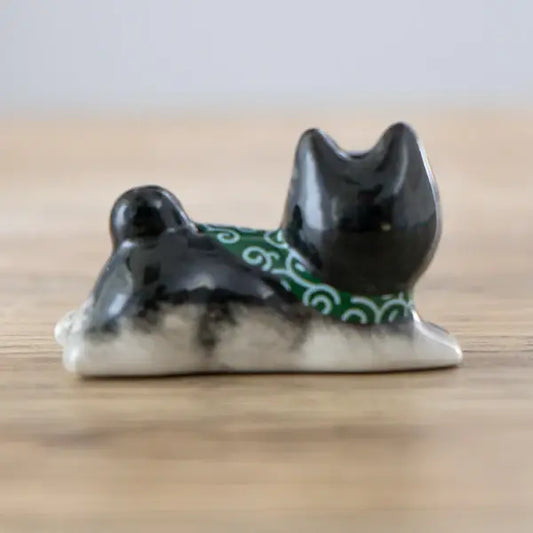 Shiba Inu Porcelain Chopsticks Rest 2"L