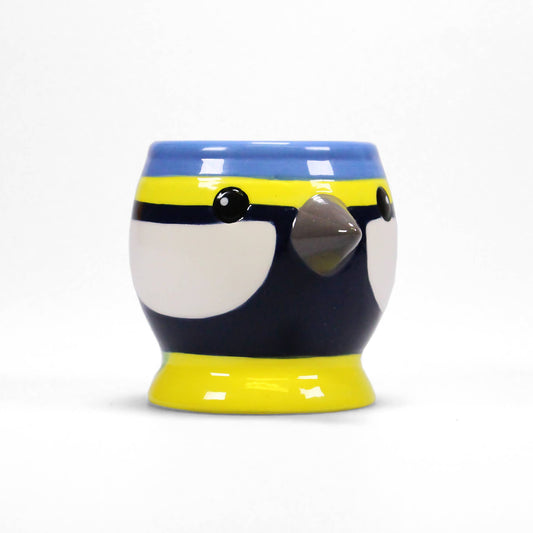 Ceramic Shaped Egg Cup Blue Tit Bird