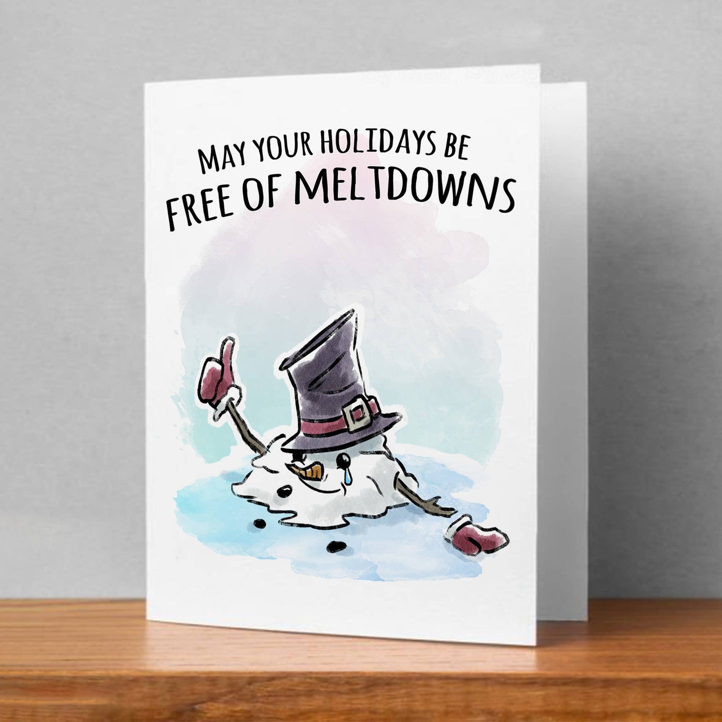 "Free of Meltdowns" - Funny Christmas Card for Moms Millenia