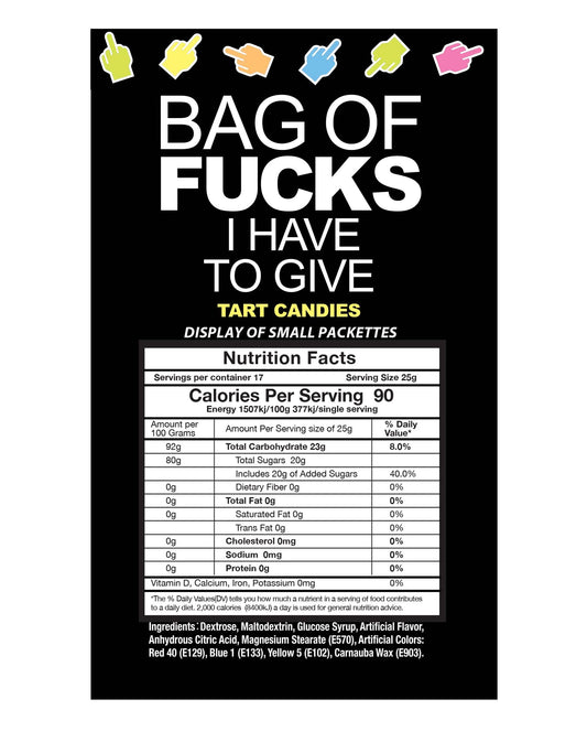 Bag of Fucks I have to Give