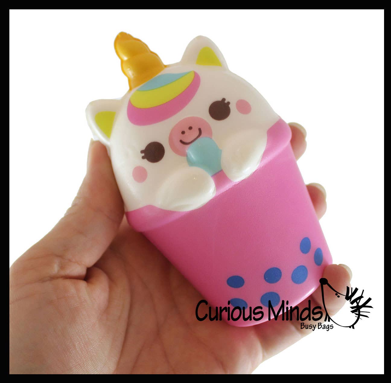 Animal Drinking 4" Bubble Tea Drink Slow Rise Squishy Toys