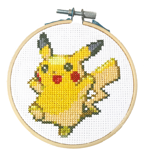 Pikachu - DIY Cross Stitch Kit - Front & Company: Gift Store