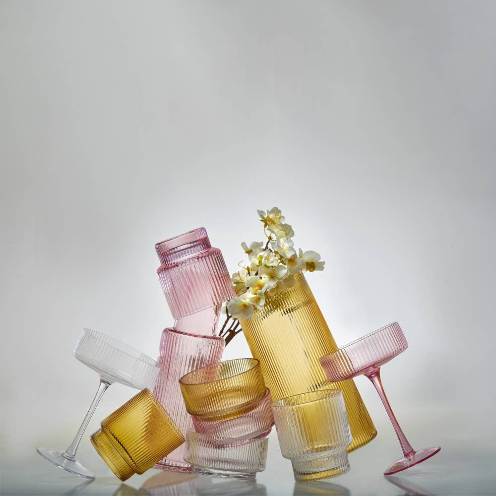Ribbed Highball Glass 420ml