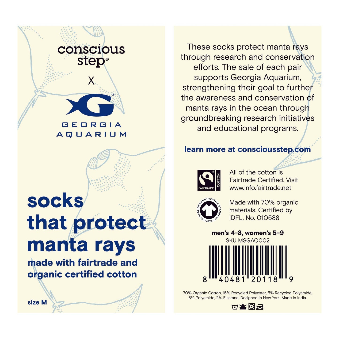 Socks that Protect Manta Rays