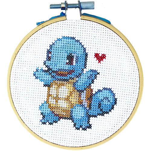 Squirtle Love - DIY Cross Stitch Kit - Front & Company: Gift Store
