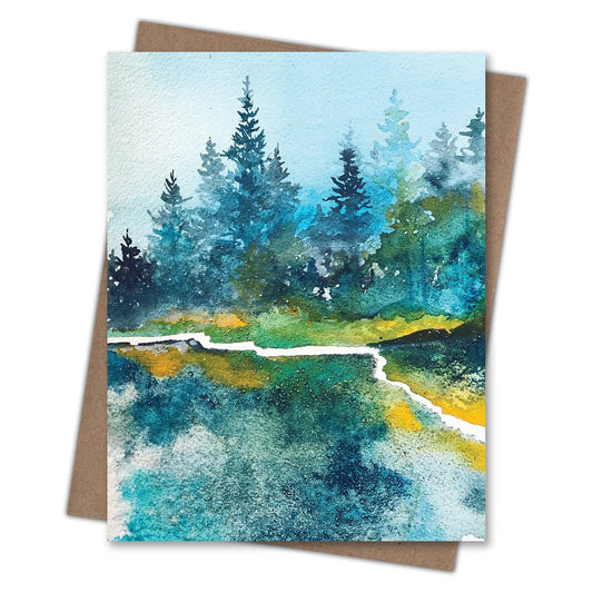 Lakeshore Forest Blank Notecard