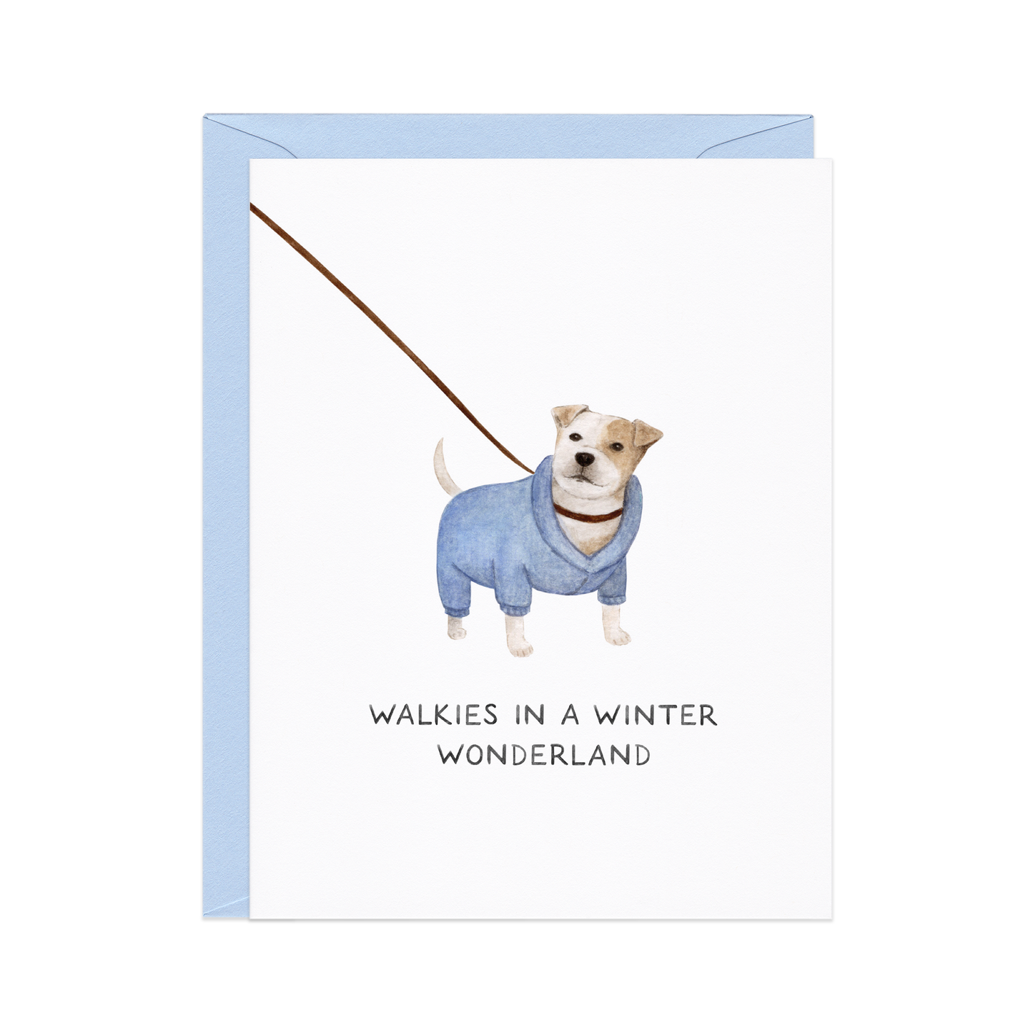 Walkies In A Winter Wonderland - Dog Lovers Christmas Card