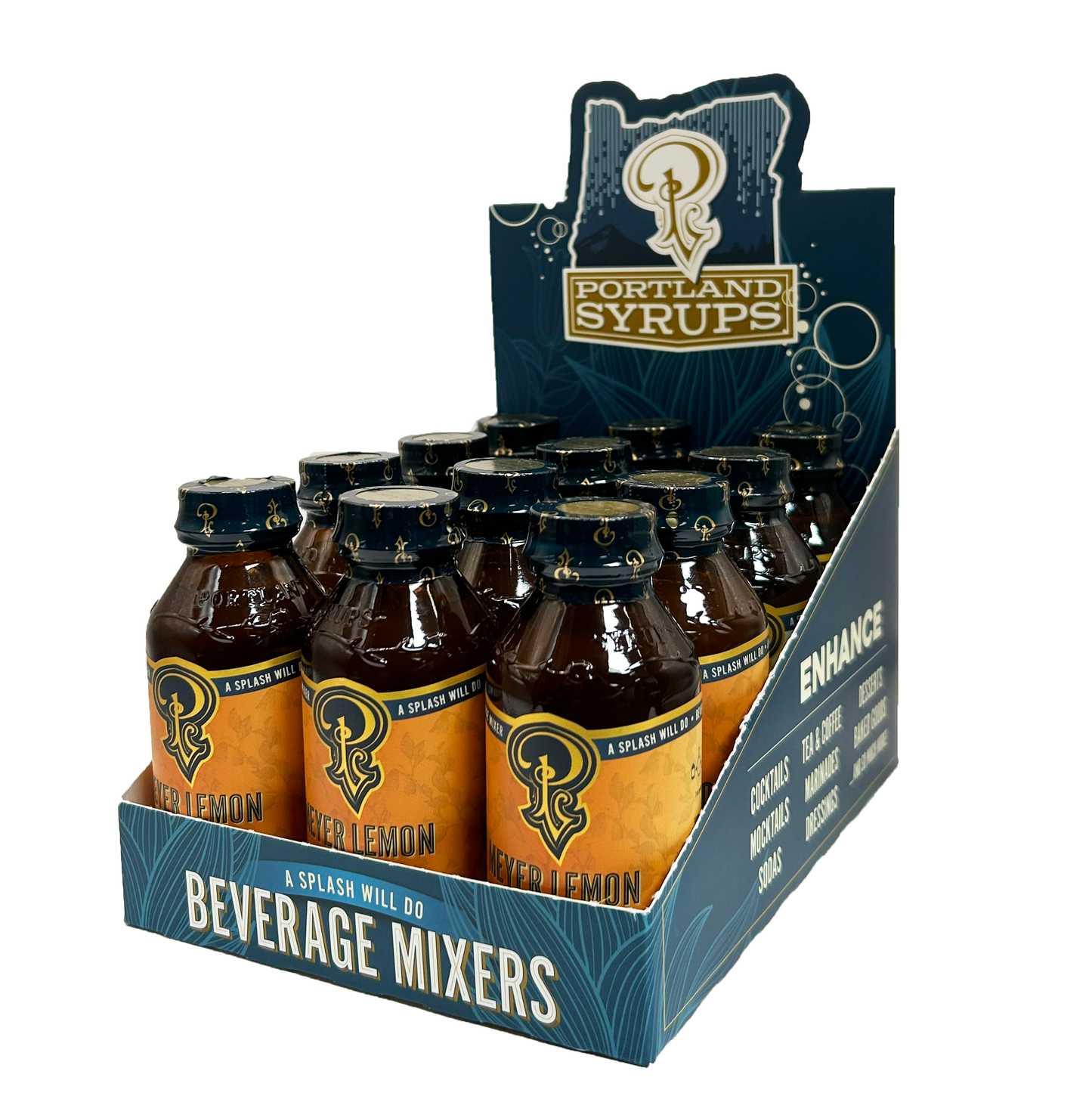 Meyer Lemon Syrup 3.4oz - cocktail / mocktail beverage mixer