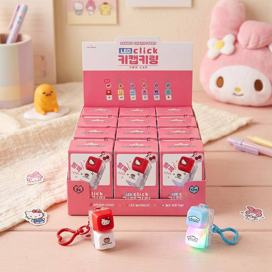 Sanrio LED Click Keycap Keyring – Light-Up Click Toy Charm