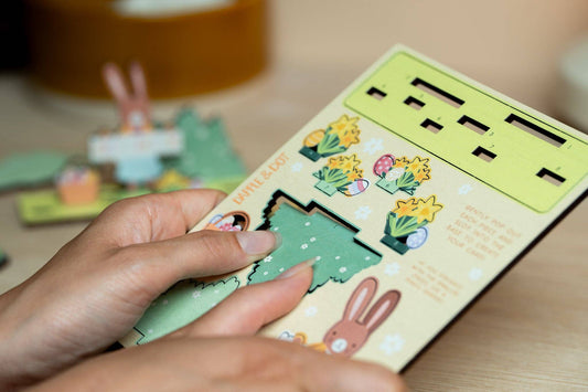 HAPPY EASTER BUNNY POP OUT CARD