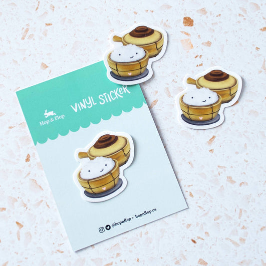 Asian Rice Clay Pot Vinyl Sticker