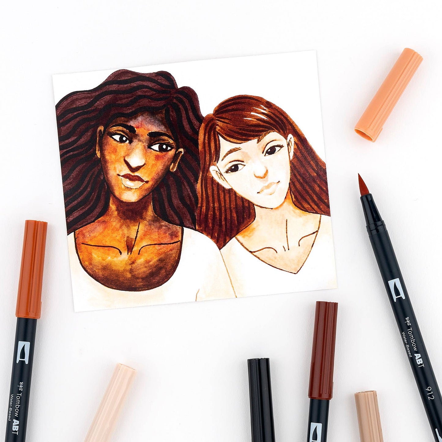 Dual Brush Pen Art Markers: Portrait - 10 Pack