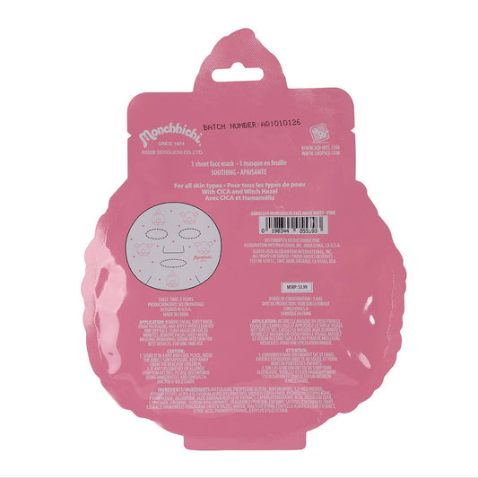 Monchhichi Sheet Face Mask - Pink