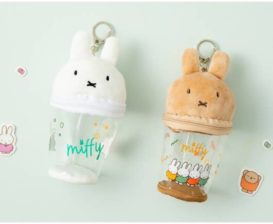 Miffy Jelly Transparent Pouch Key Ring, Bag Charm