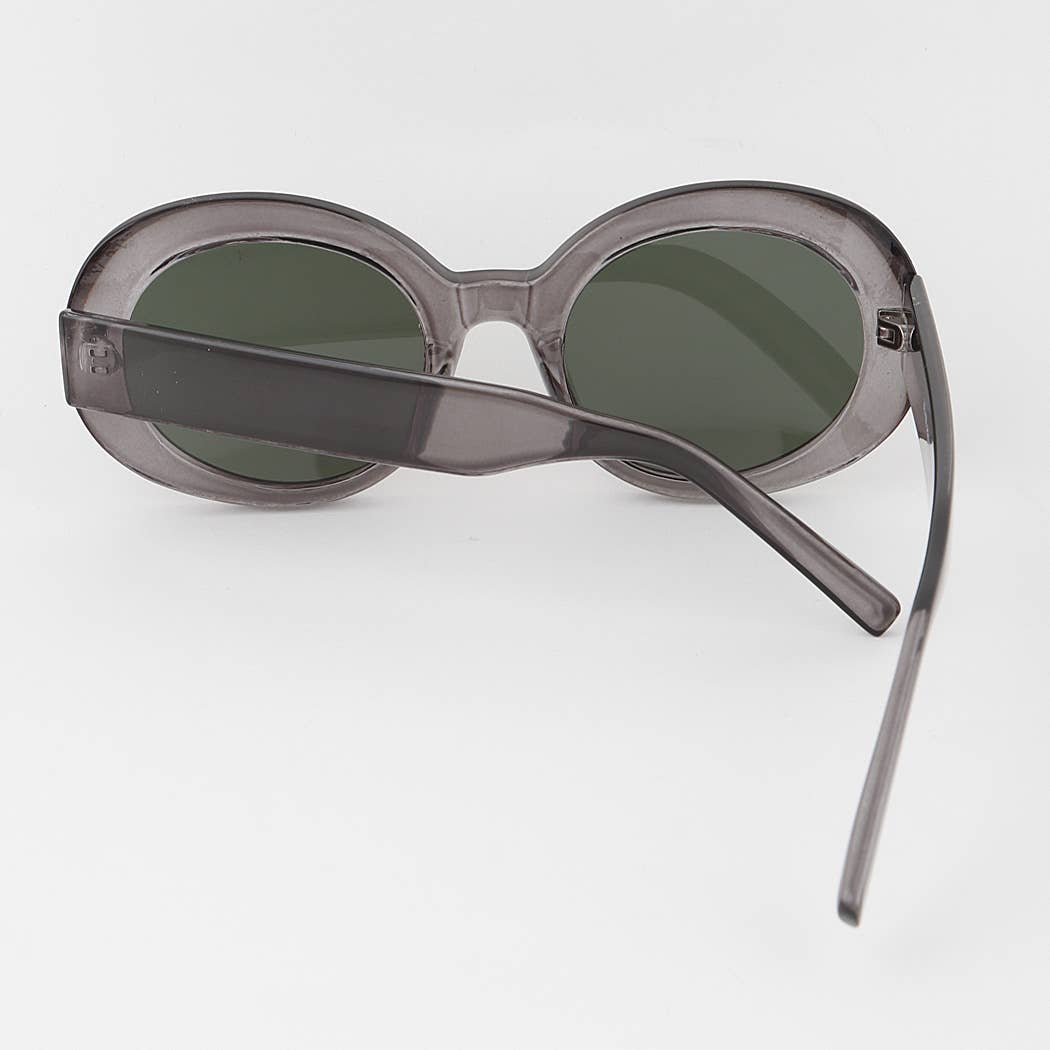Retro Tinted Oval Sunglasses