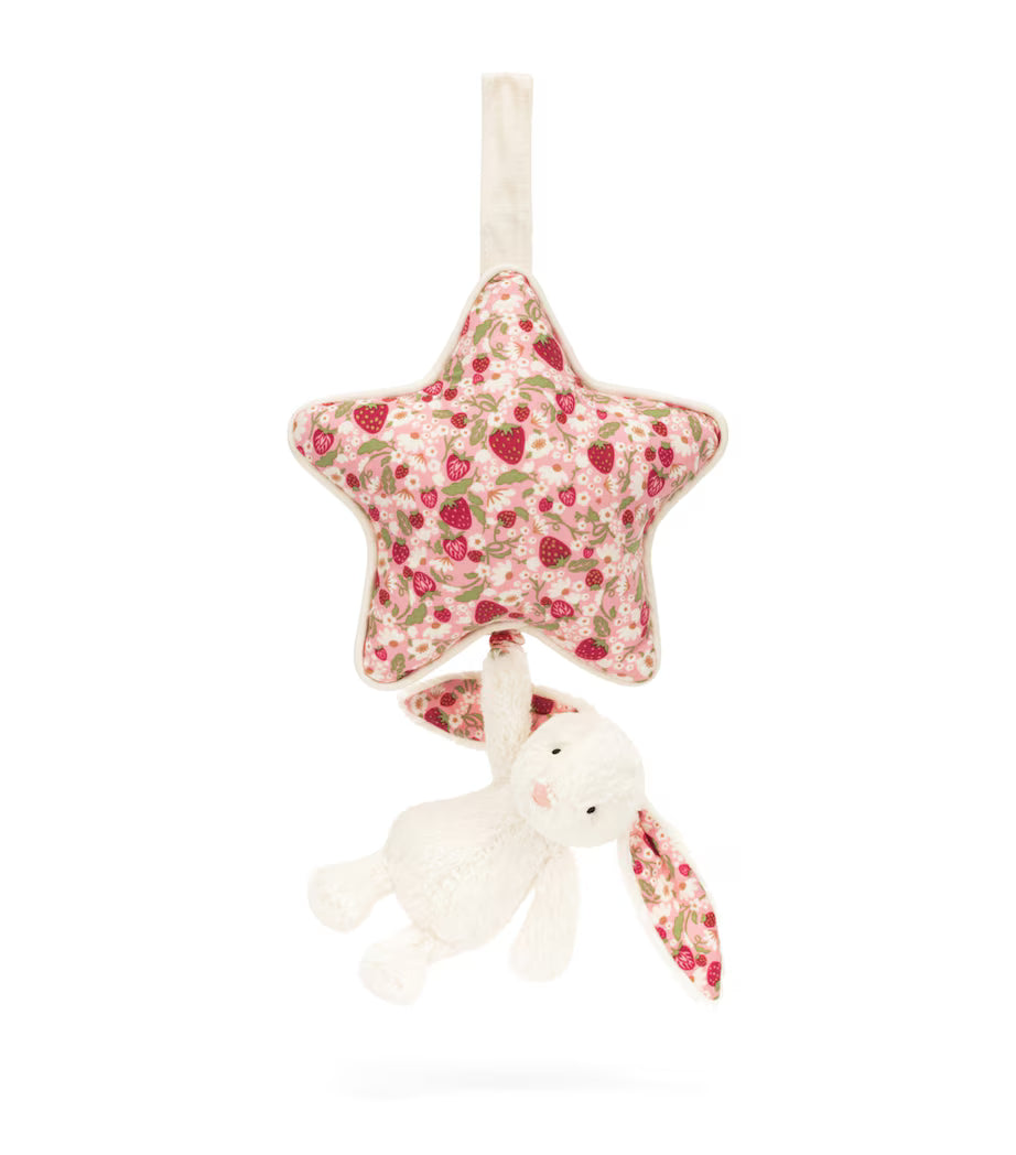 Jellycat Blossom Cream Bunny 'Berry' Musical Pull