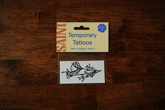 California Poppy Temporary Tattoos
