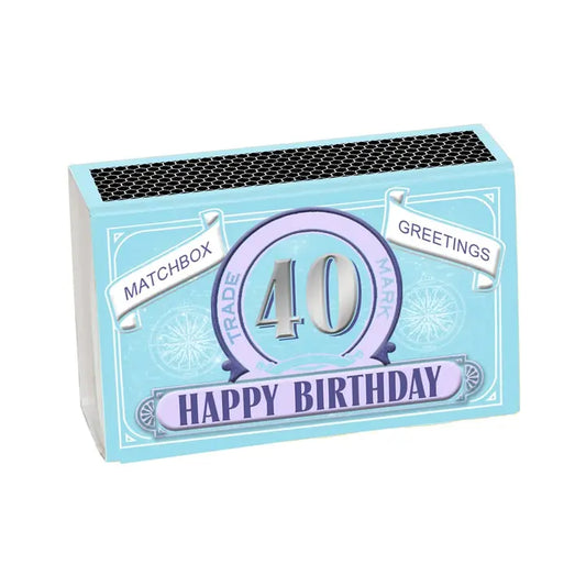 Happy 40Th Bday Pearl Matchbox