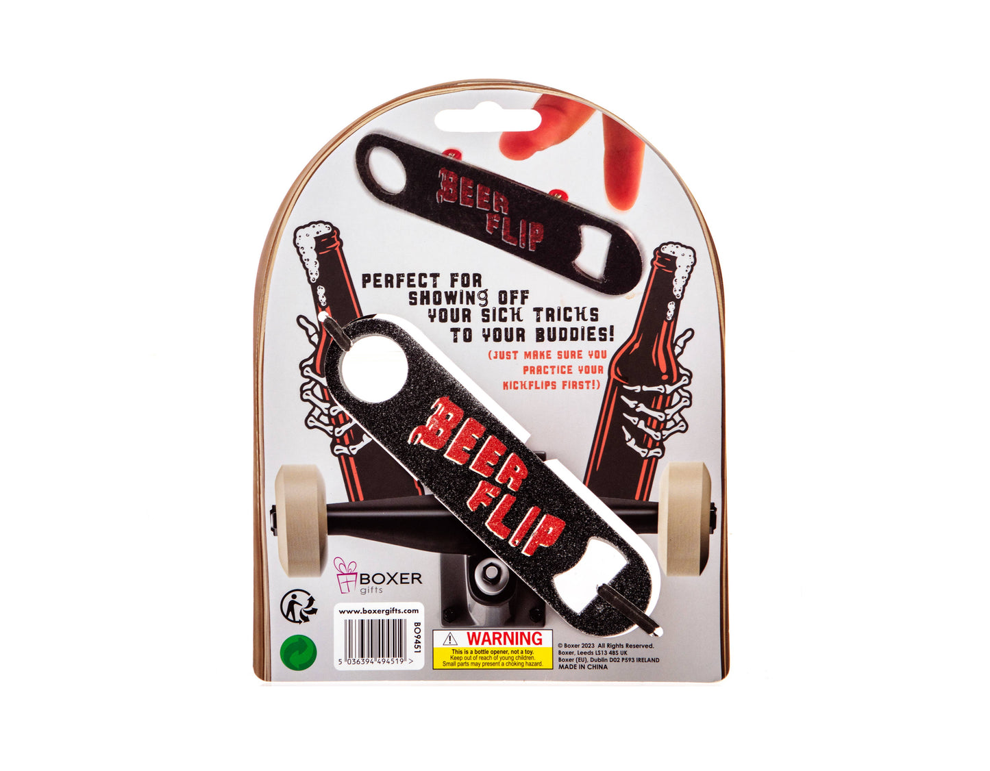 'Bones' Beerflip Skateboard Bottle Opener - Skateboard Gifts
