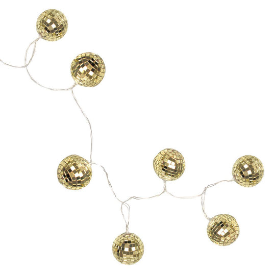 Gold Disco Ball String Lights | Table Decoration |