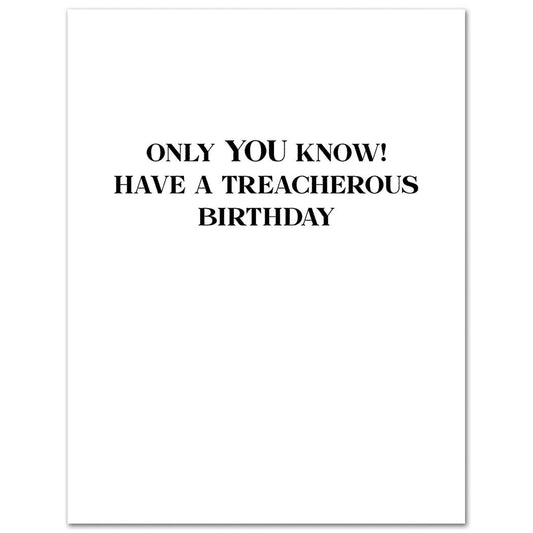 The Traitors Birthday Card
