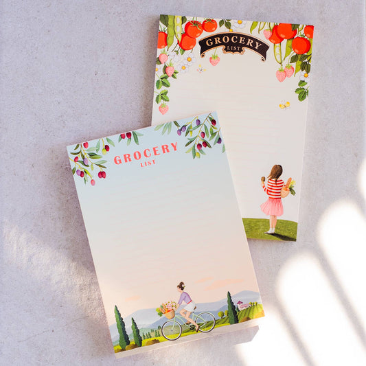 Grocery List Notepad - Bright Tomatoes - Market Pad