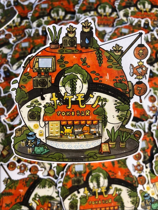 PokeBar Vinyl Sticker