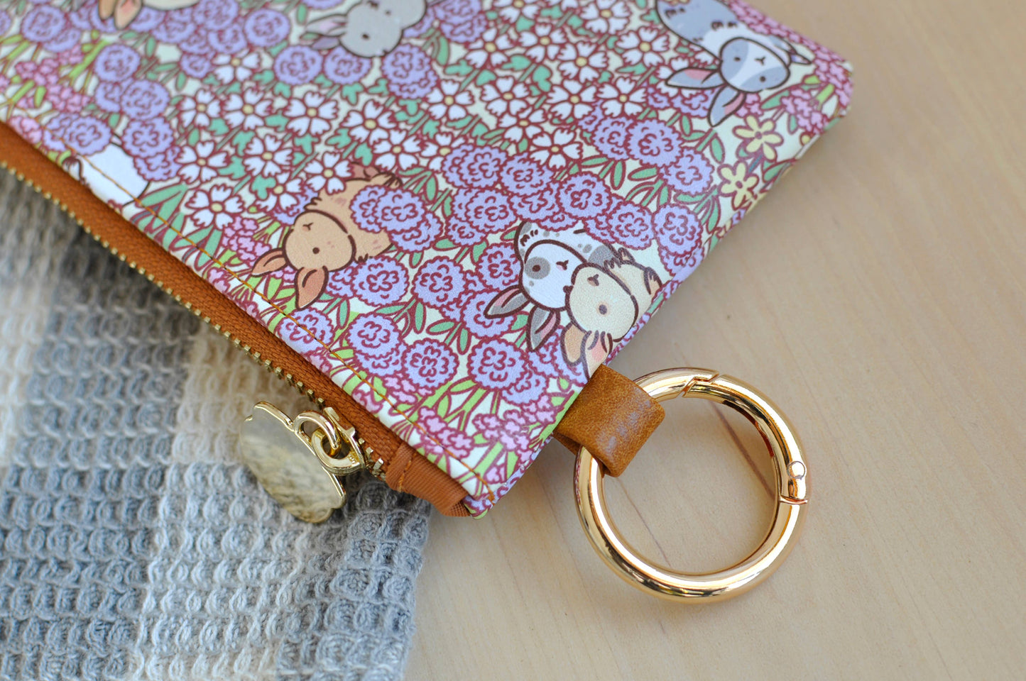 Bunny Small Zipper Coin Purse by Noristudio