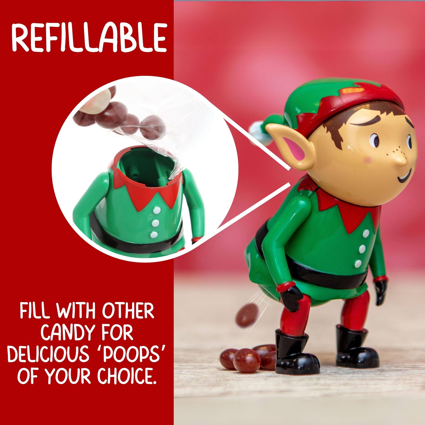 Pooping Elf Toy - Christmas Stocking Stuffer Gifts For Kids