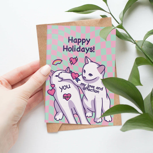 Happy Holidays! | Funny Cat Christmas Card