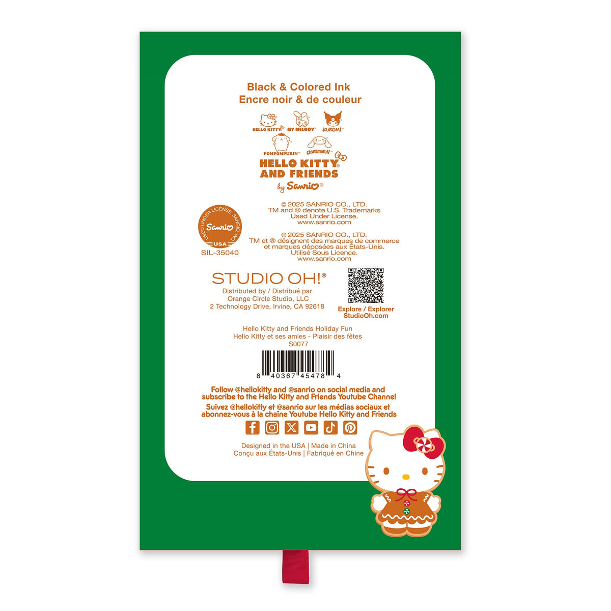Hello Kitty & Friends Holiday Soft-Touch Gel Pens