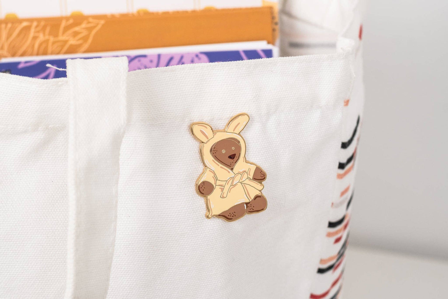 Bunny Bear Enamel Pin