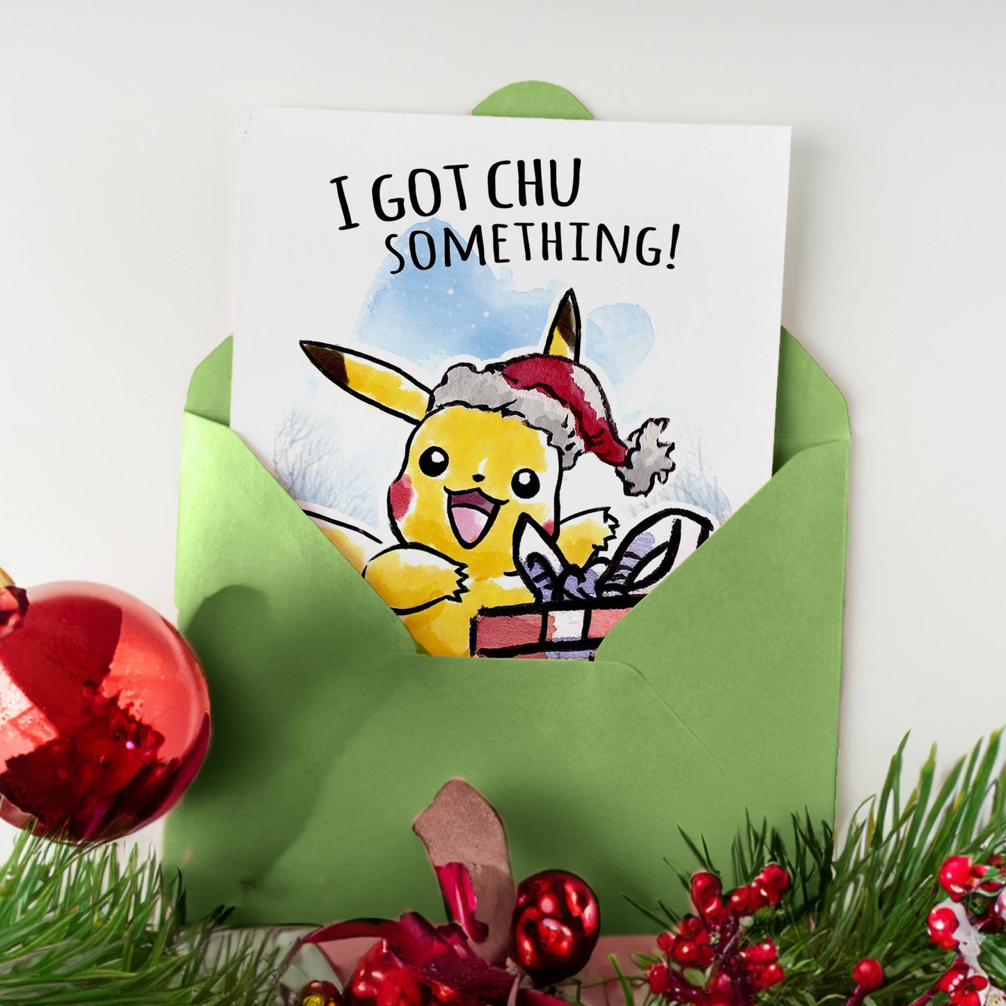 "I Got Chu" - Electric Mouse Christmas Holiday Gift Card