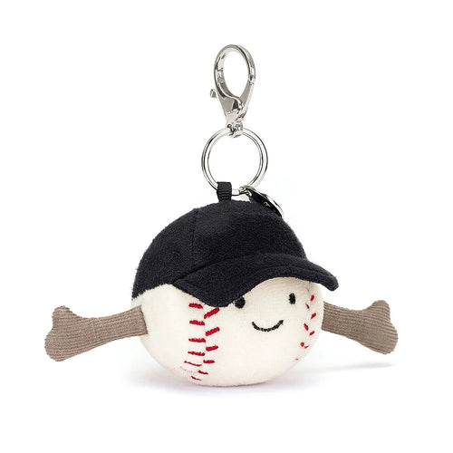 Jellycat Amuseables Sports Baseball Bag Charm - Front & Company: Gift Store